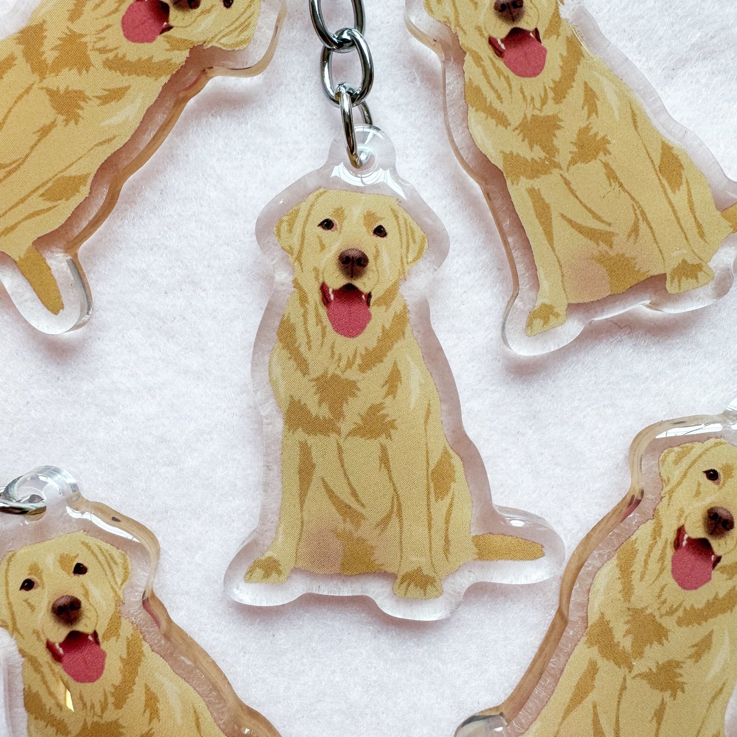 Labrador Retriever (yellow) Keychain