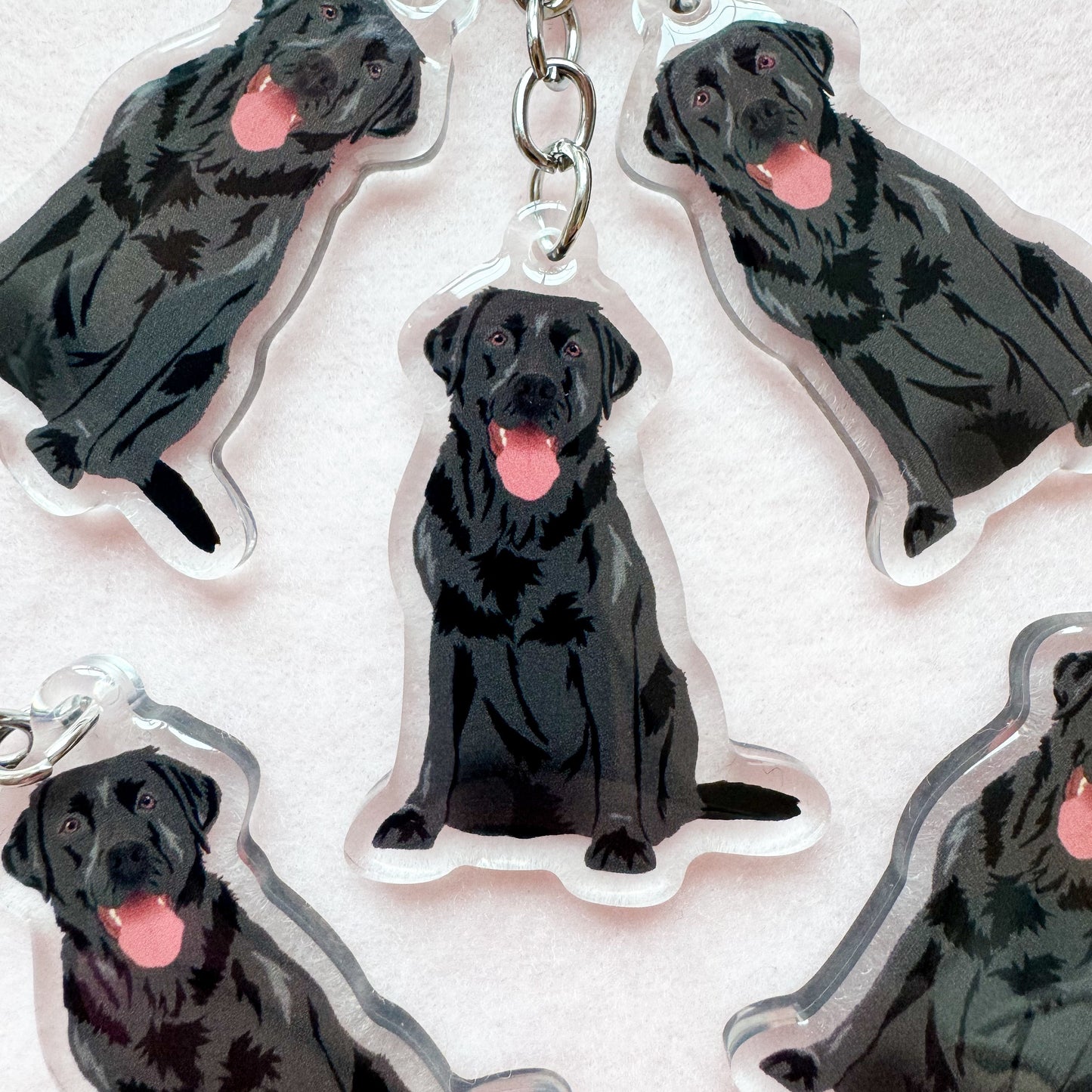 Labrador Retriever (black) Keychain