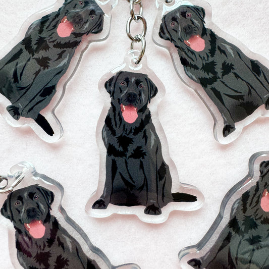 Labrador Retriever (black) Keychain