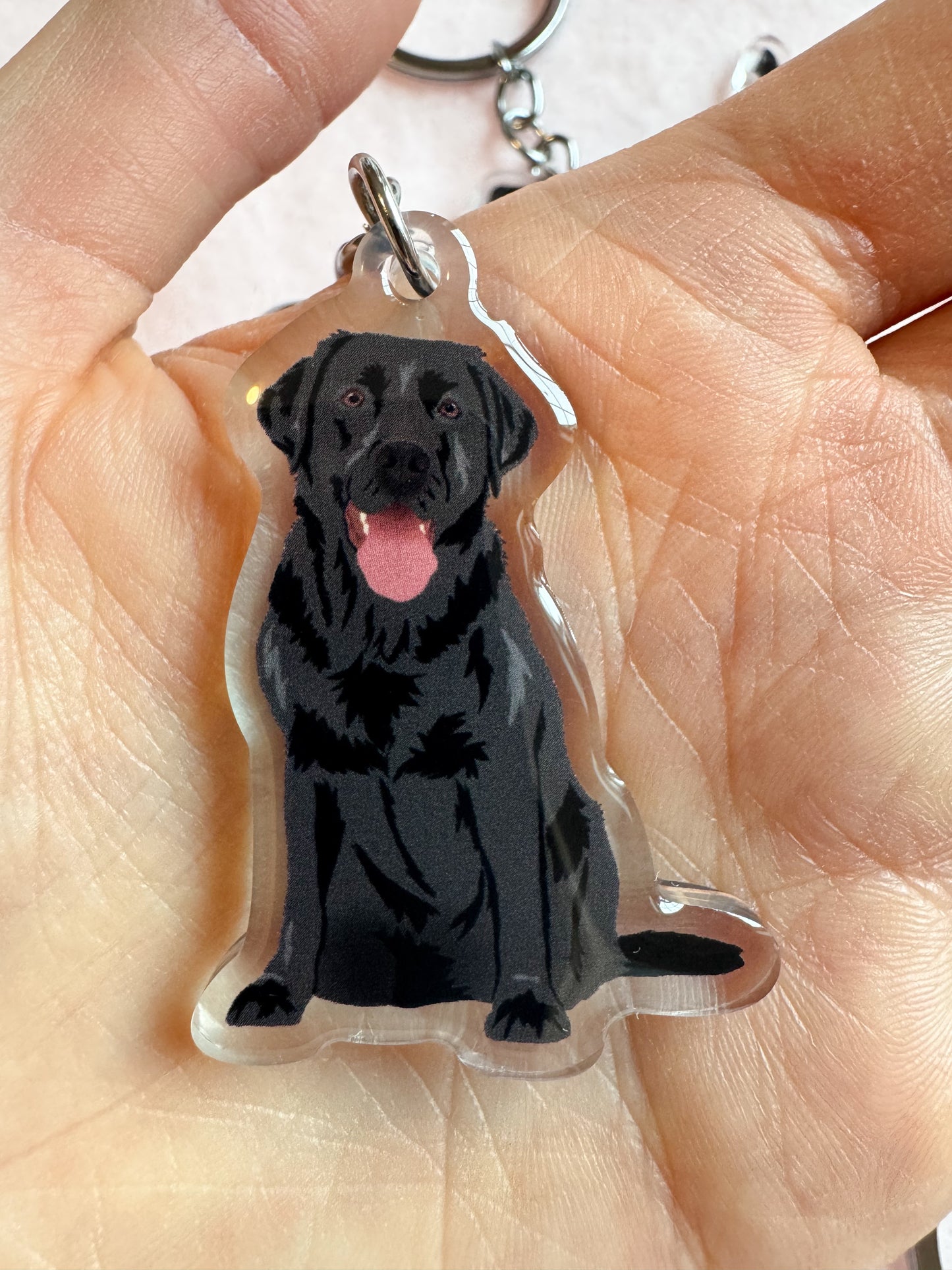 Labrador Retriever (black) Keychain