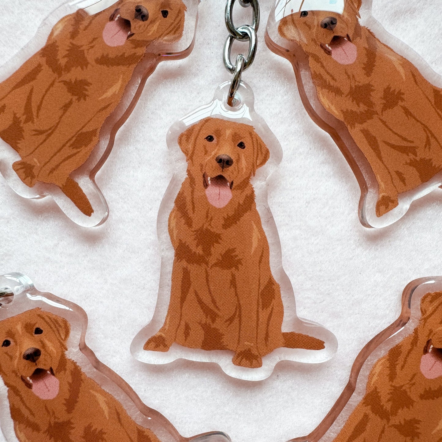 Labrador Retriever (red fox) Keychain
