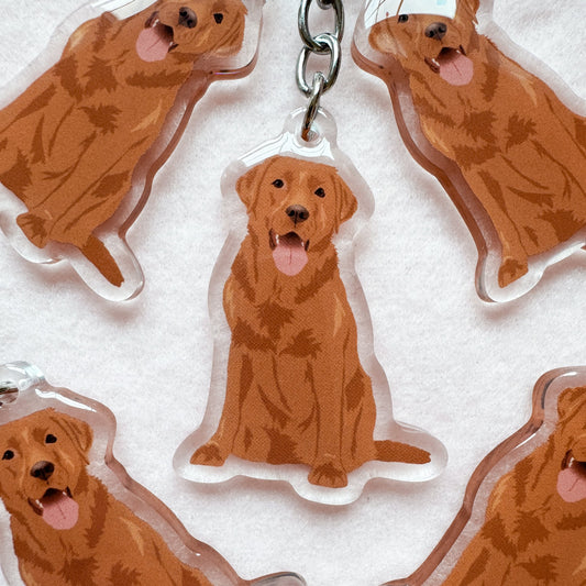 Labrador Retriever (red fox) Keychain