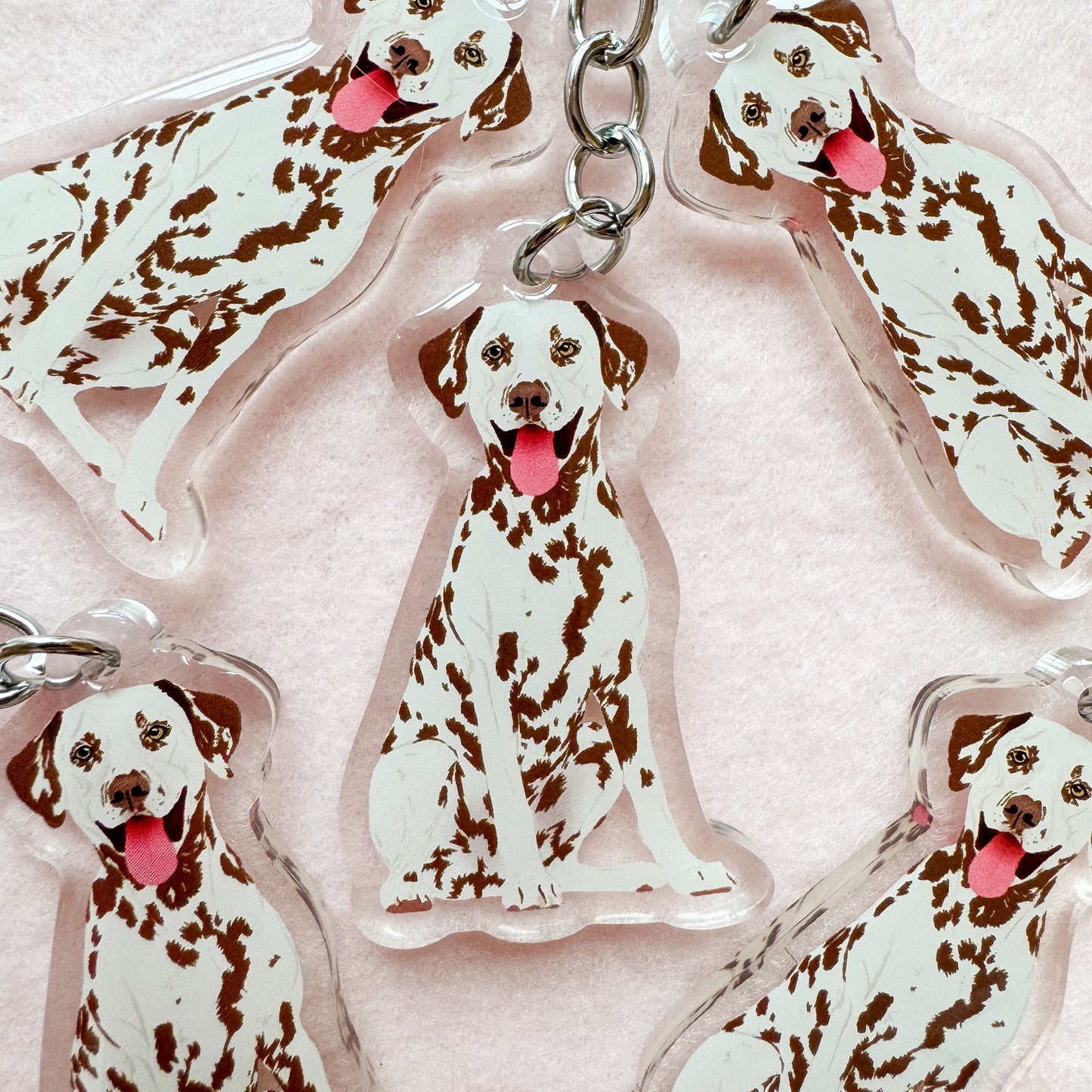 Dalmatian (liver) Keychain