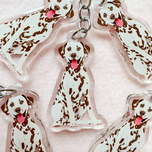 Dalmatian (liver) Keychain