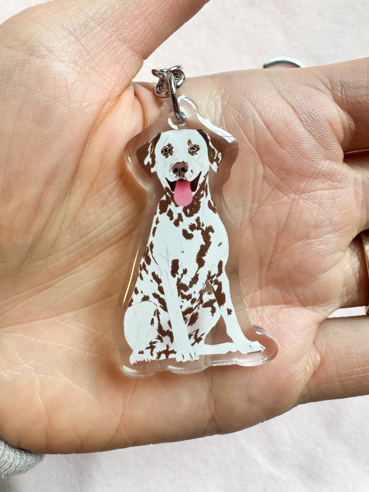 Dalmatian (liver) Keychain