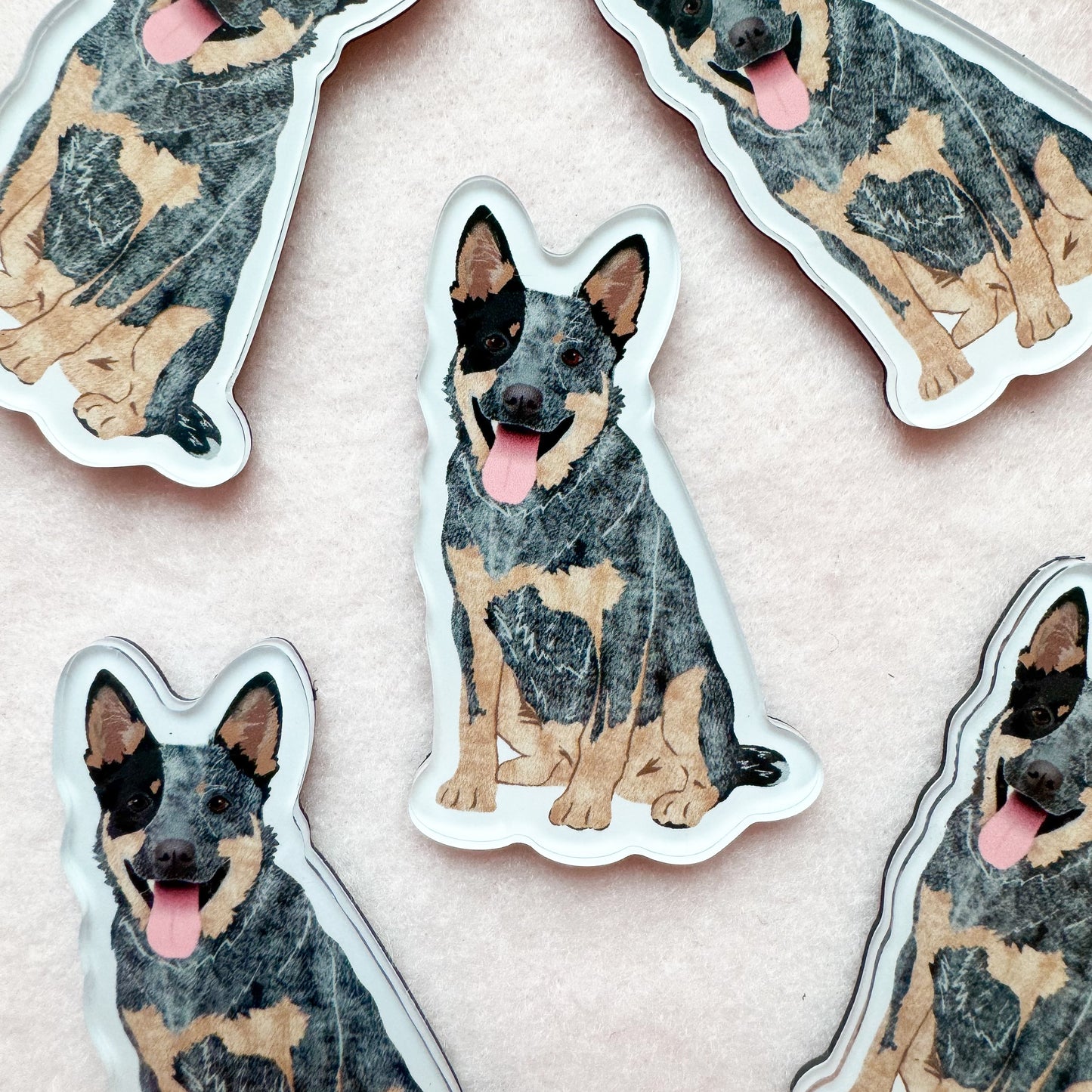 Heeler (blue), Cattle dog (blue) Magnet
