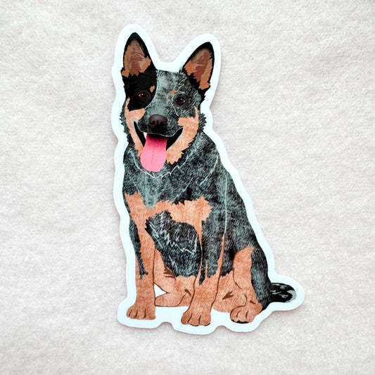 Heeler (blue), Cattle dog (blue) Sticker