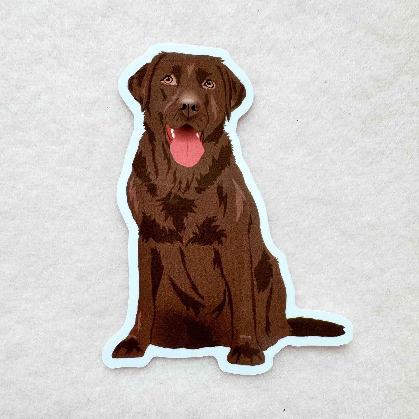 Labrador Retriever (chocolate) Sticker