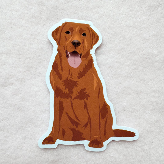 Labrador Retriever (red fox) Sticker
