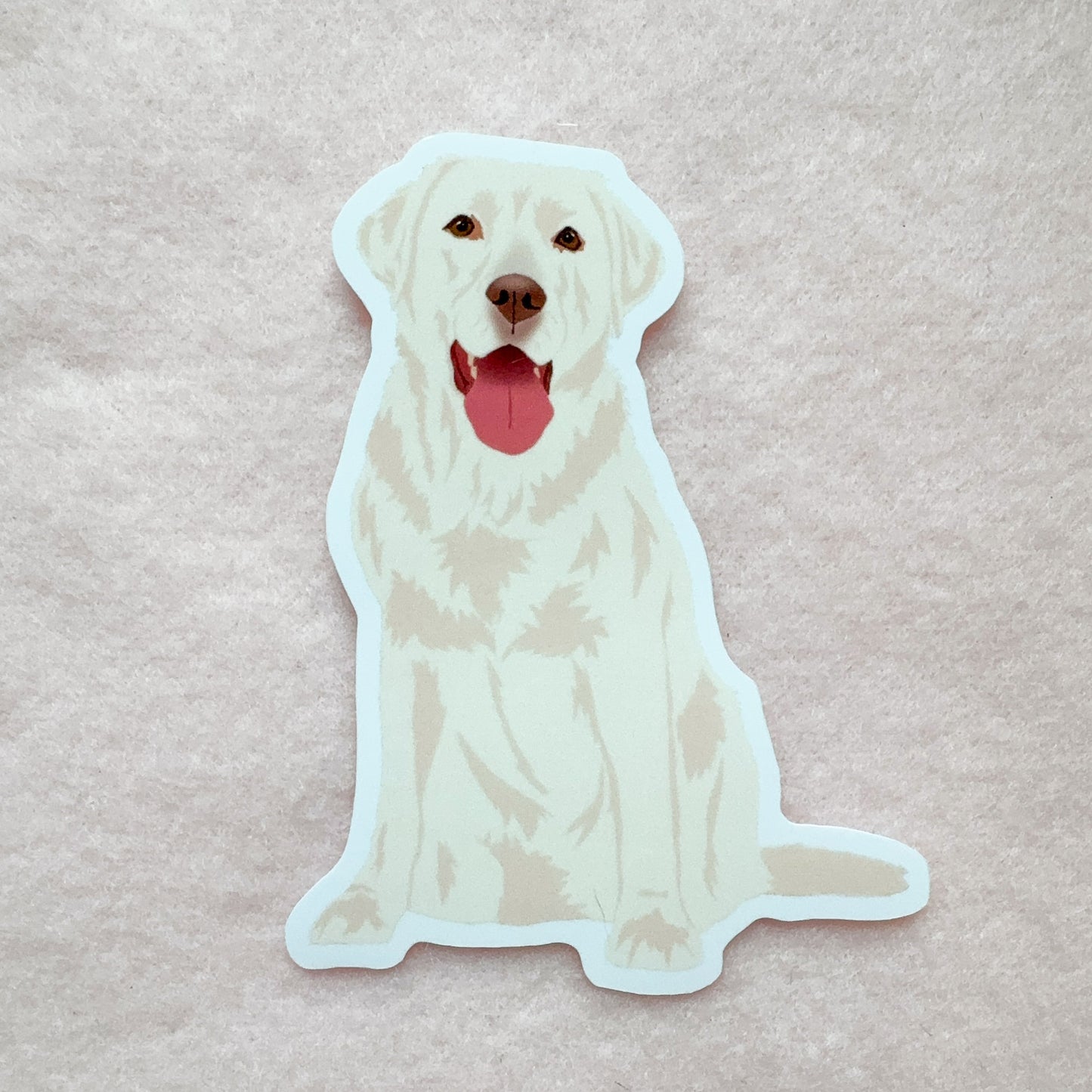 Labrador Retriever (white) Sticker