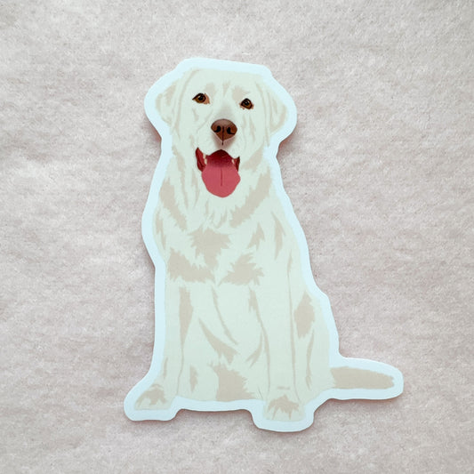 Labrador Retriever (white) Sticker