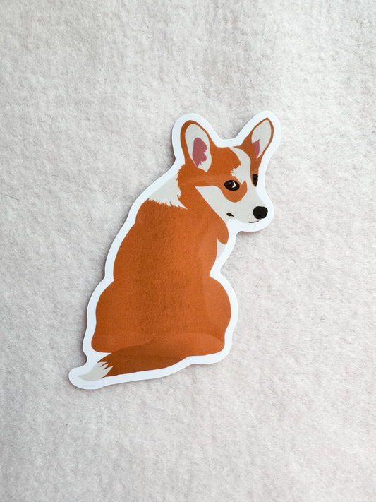 Corgi (red) Sticker