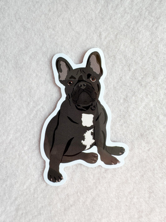 Frenchie (black) Sticker
