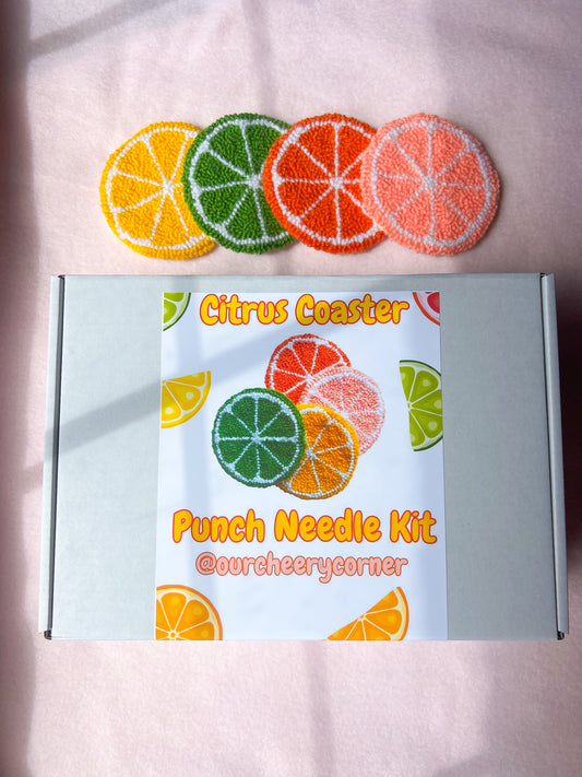 Citrus Coaster Beginner Punch Needle Kit