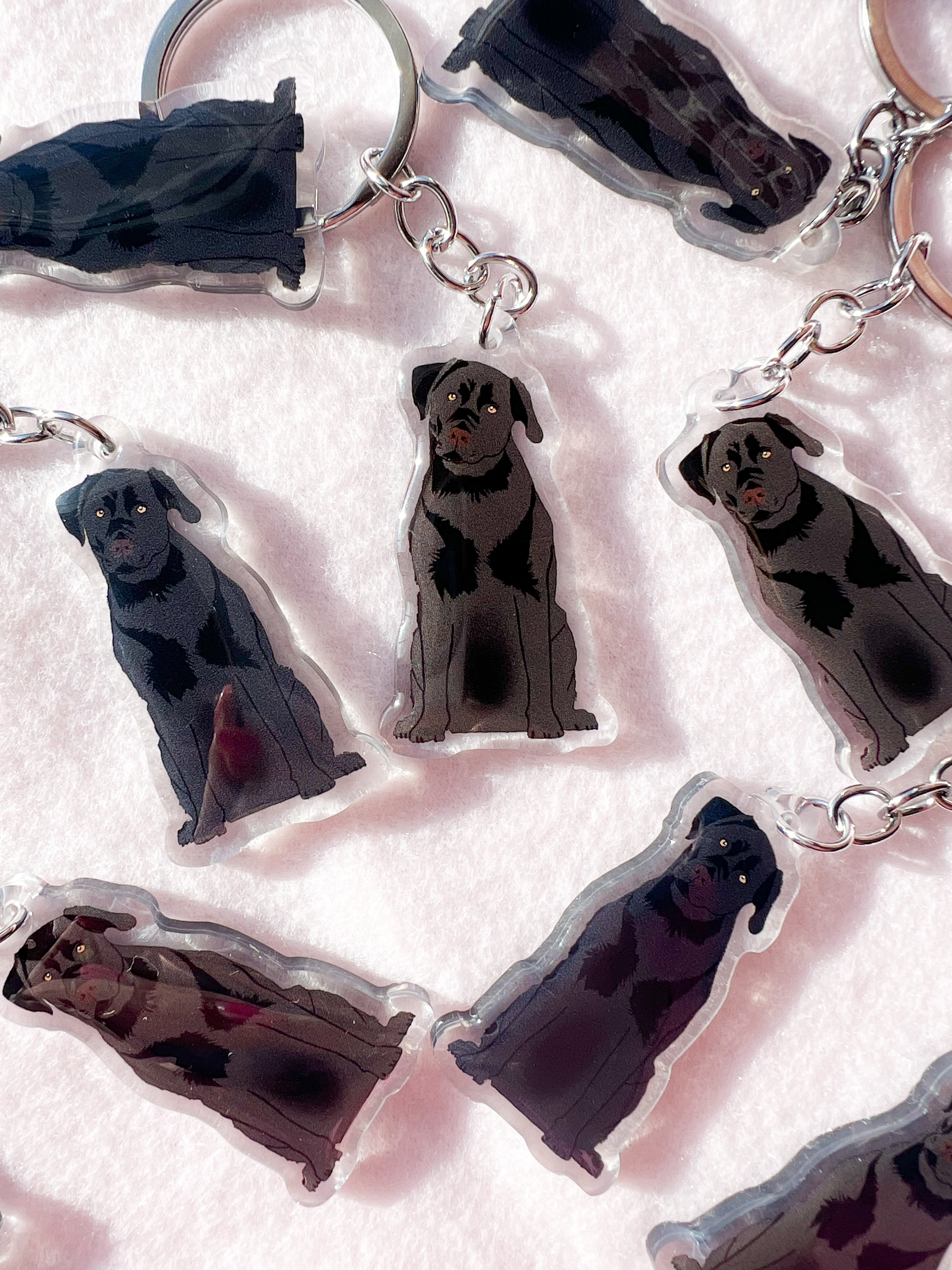 Black Lab Key Chain Black Lab Keychain - Our Cheery Corner