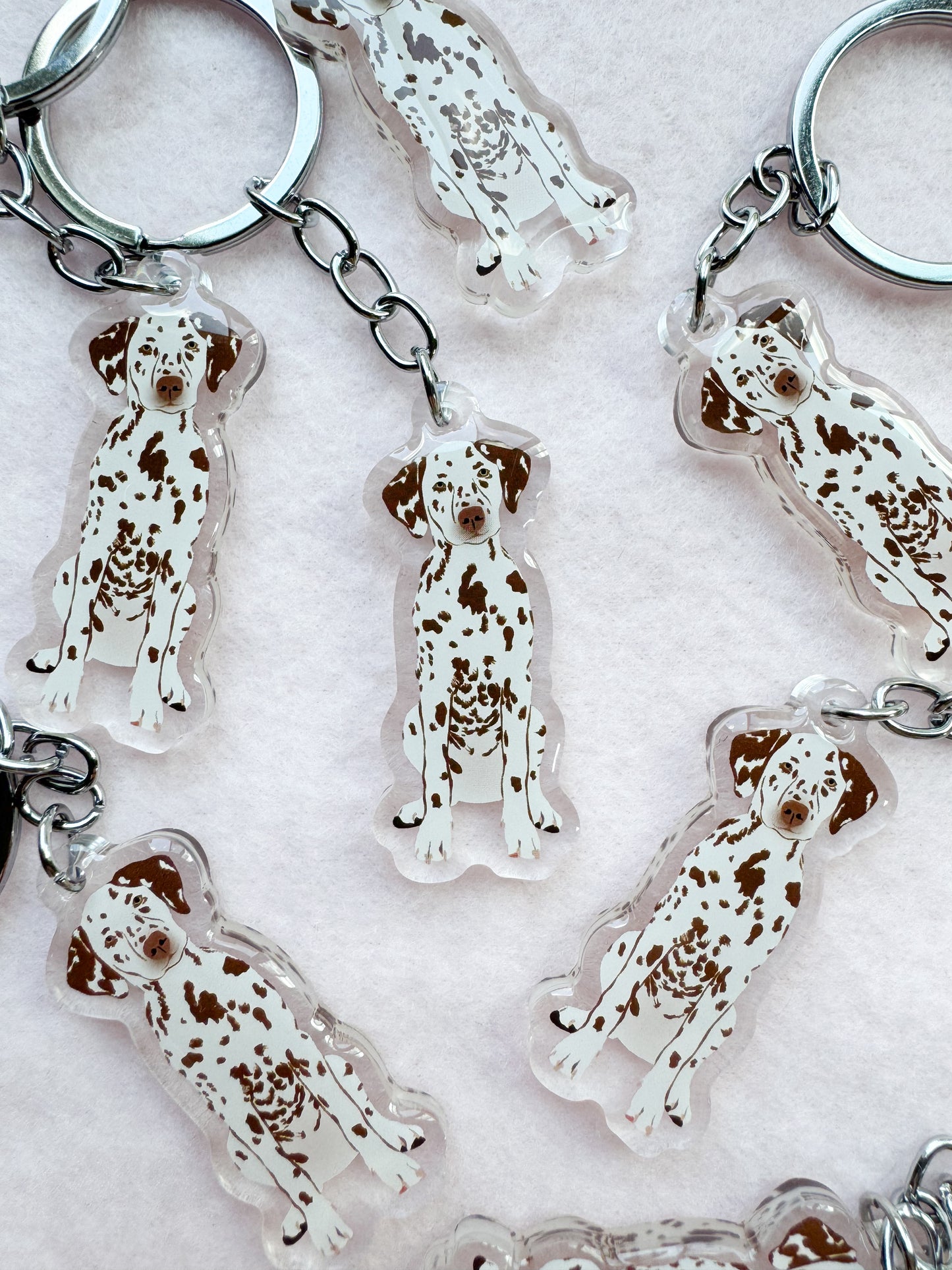 Dalmatian (liver) Keychain