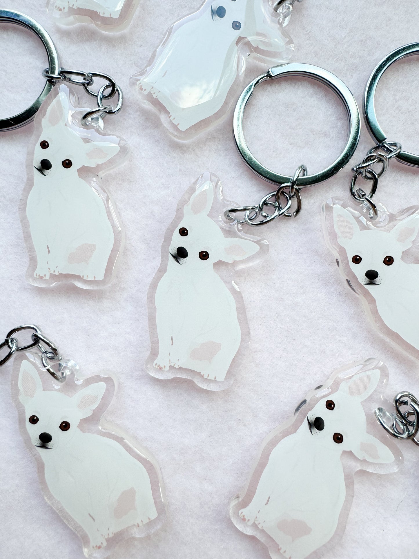 Chihuahua (white) Keychain
