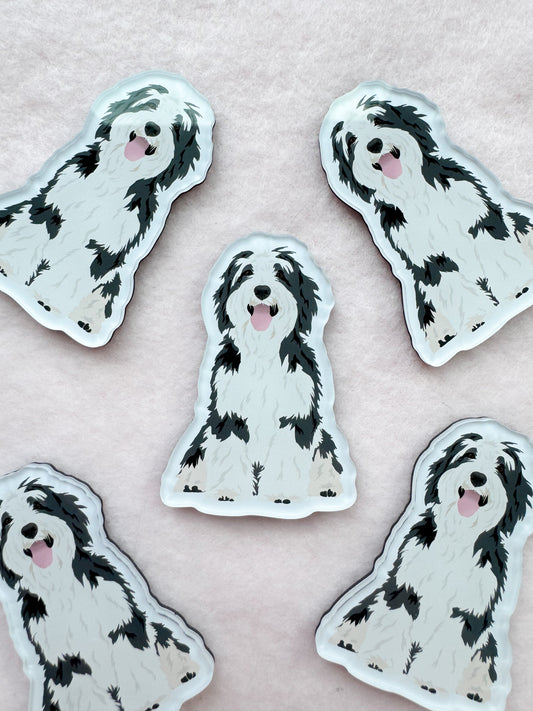 Old English Sheepdog, Tibetan Terrier Magnet