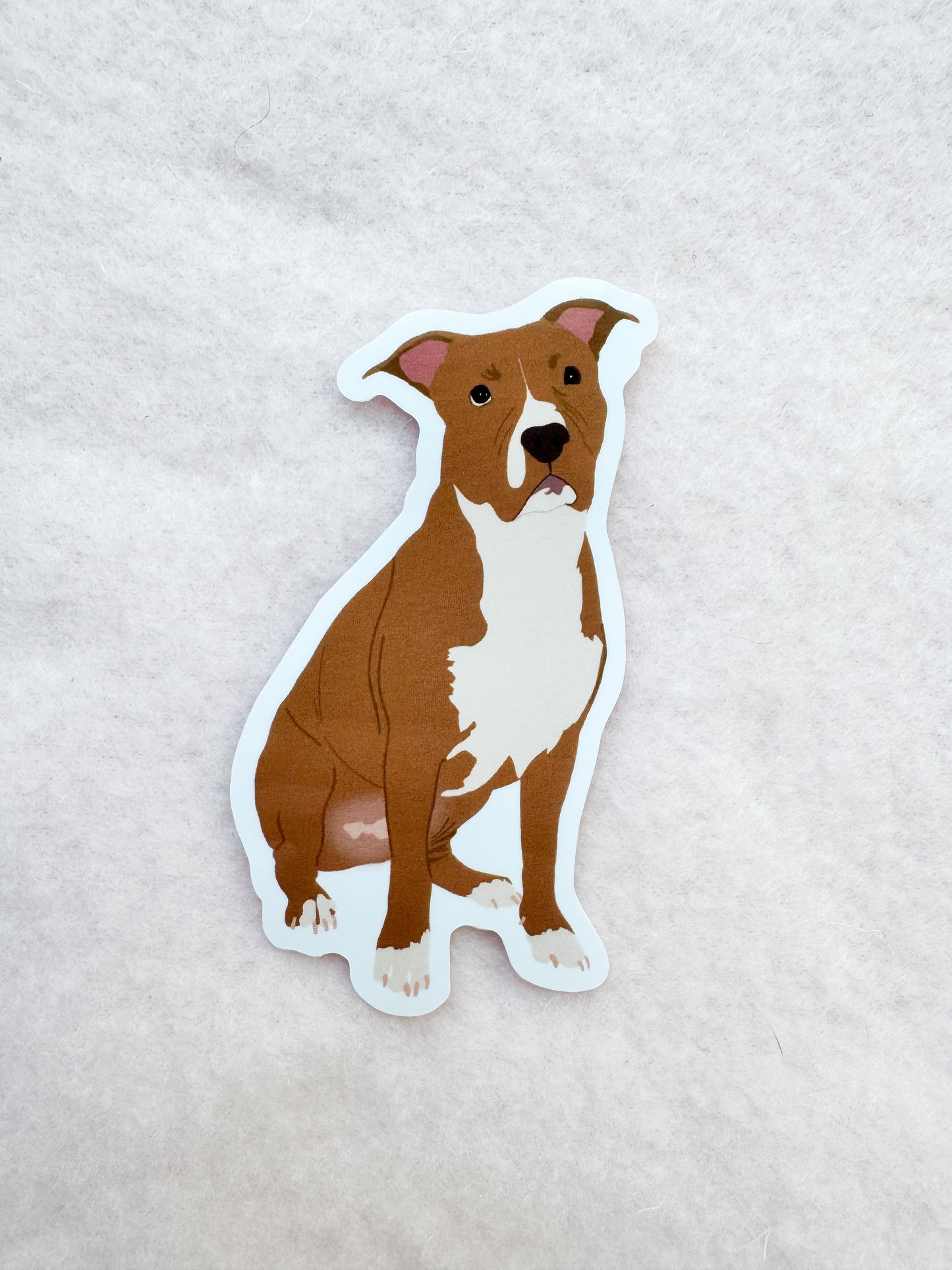 Pit Bull (brown/red), Staffy (brown/red)  Sticker