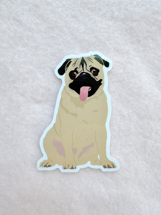 Pug (fawn) Sticker