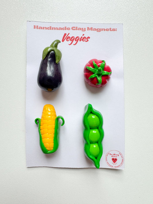 Veggie Clay Magnet Set