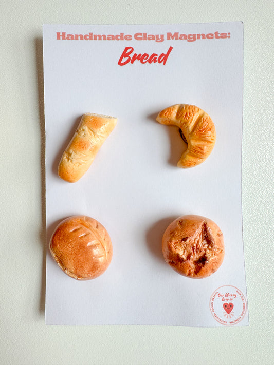 Bread Clay Magnet Set