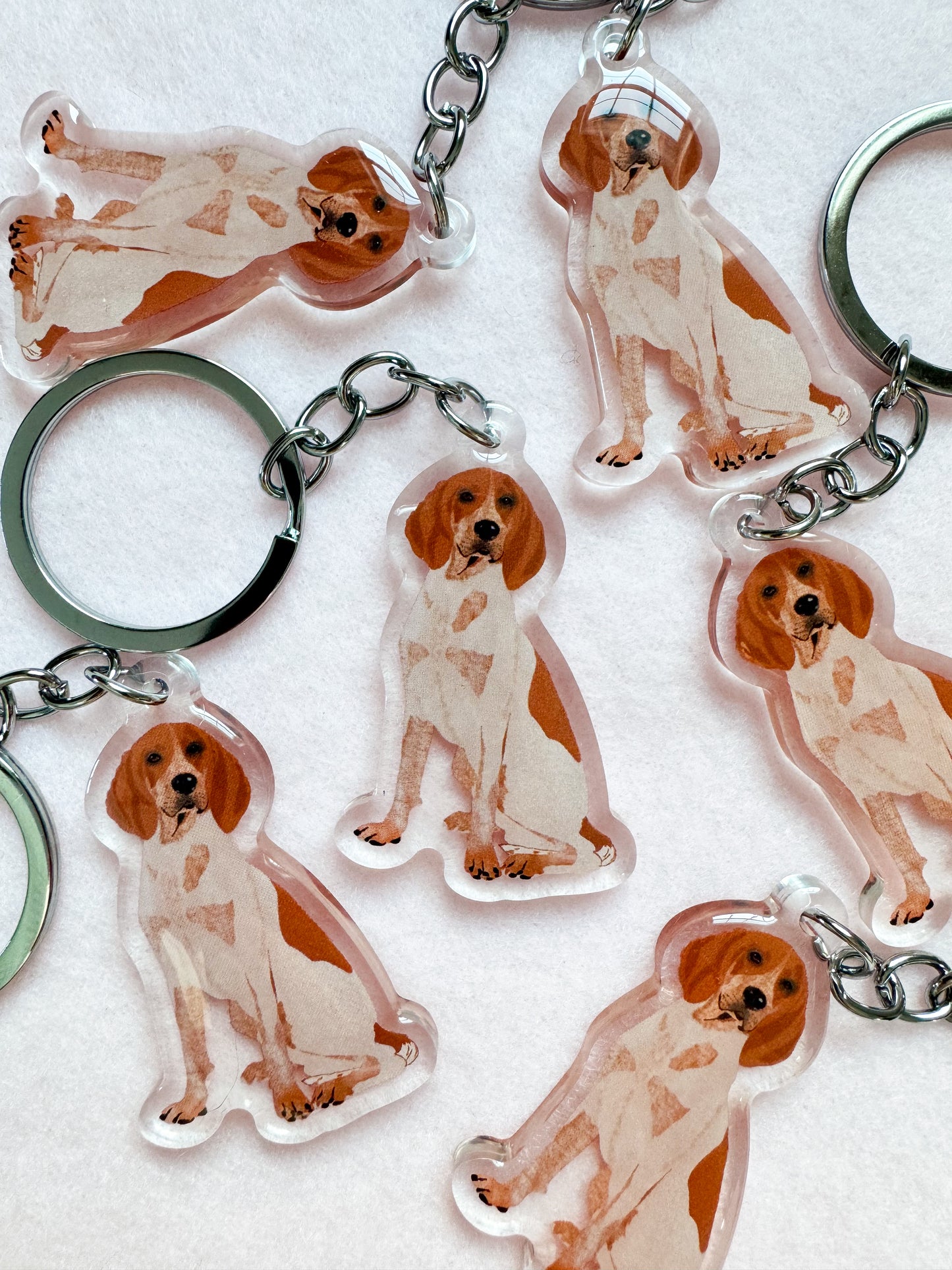 Redtick Coonhound Keychain