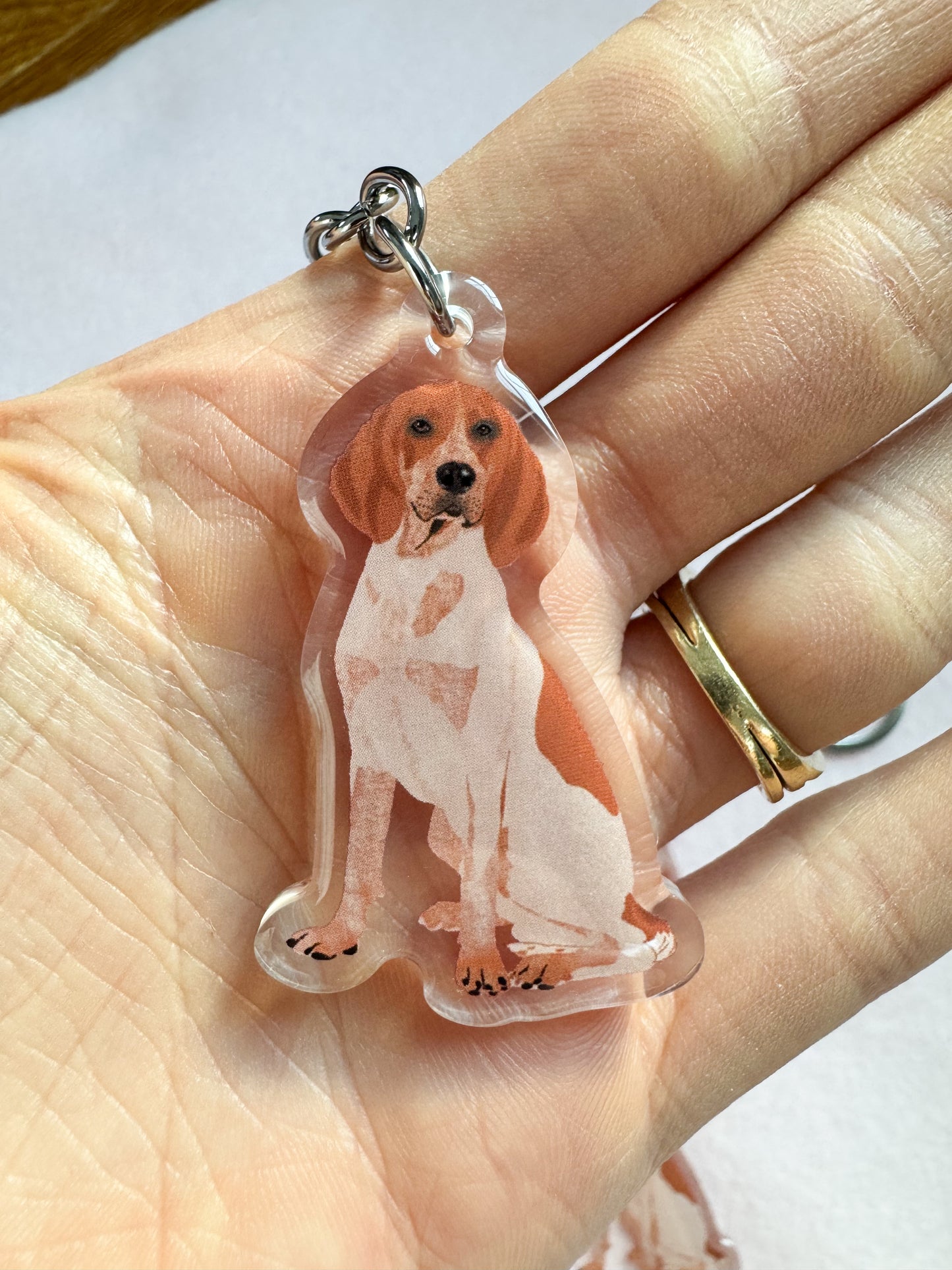 Redtick Coonhound Keychain