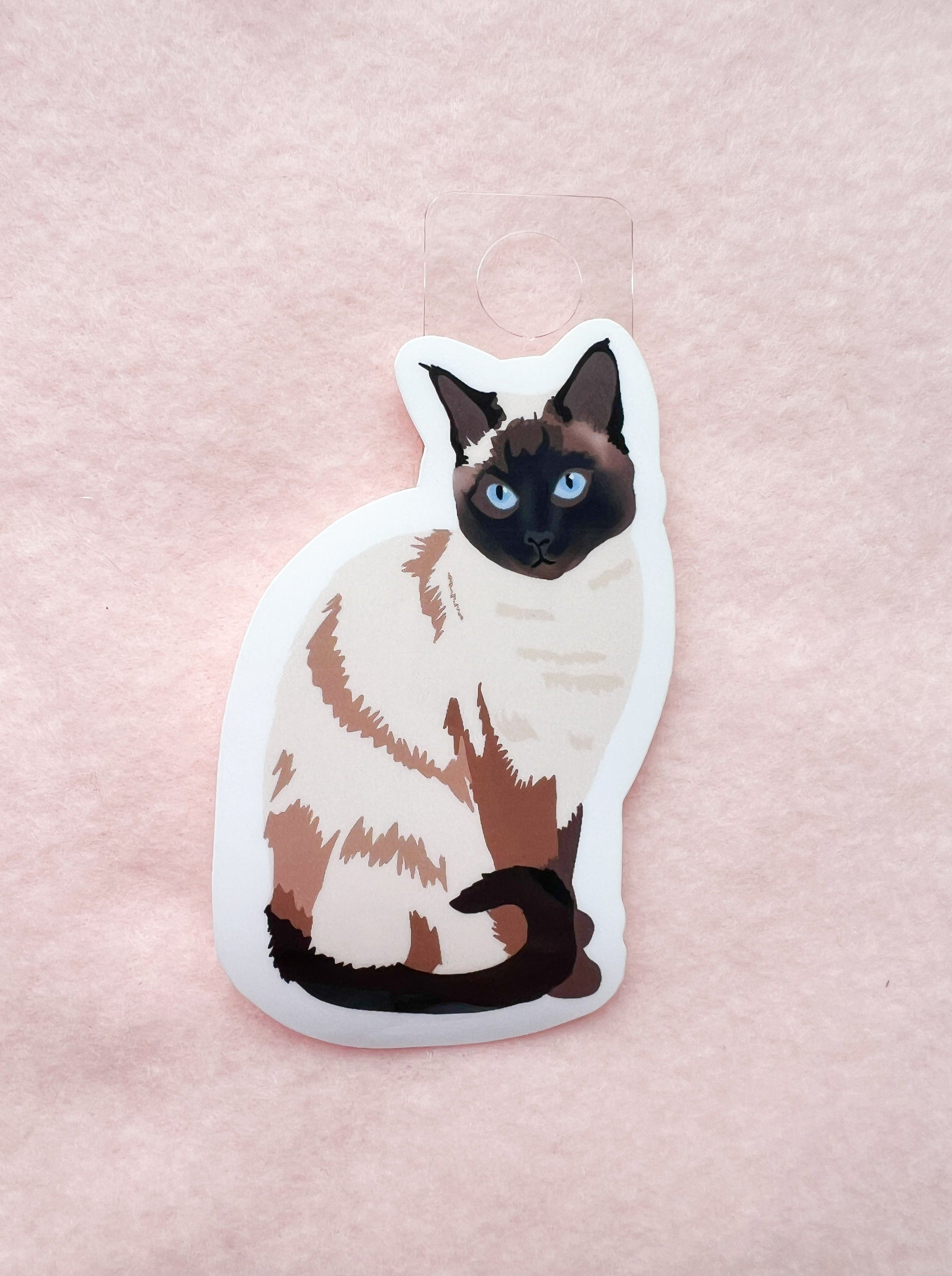 Siamese Sticker Siamese Cat Sticker - Our Cheery Corner