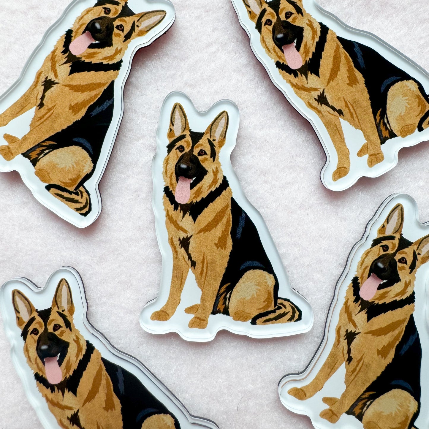 German Shepherd (black & tan) Magnet