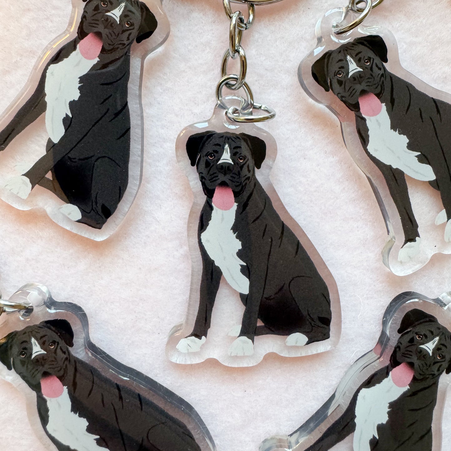 Boxer (black) Keychain