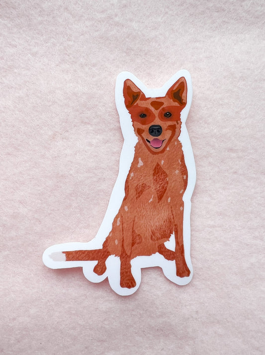 Heeler (Red) Sticker