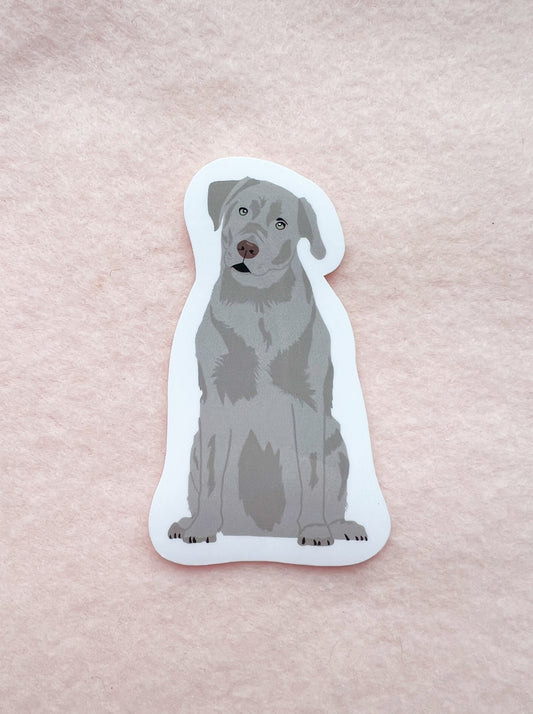 Labrador Retriever (silver) Sticker