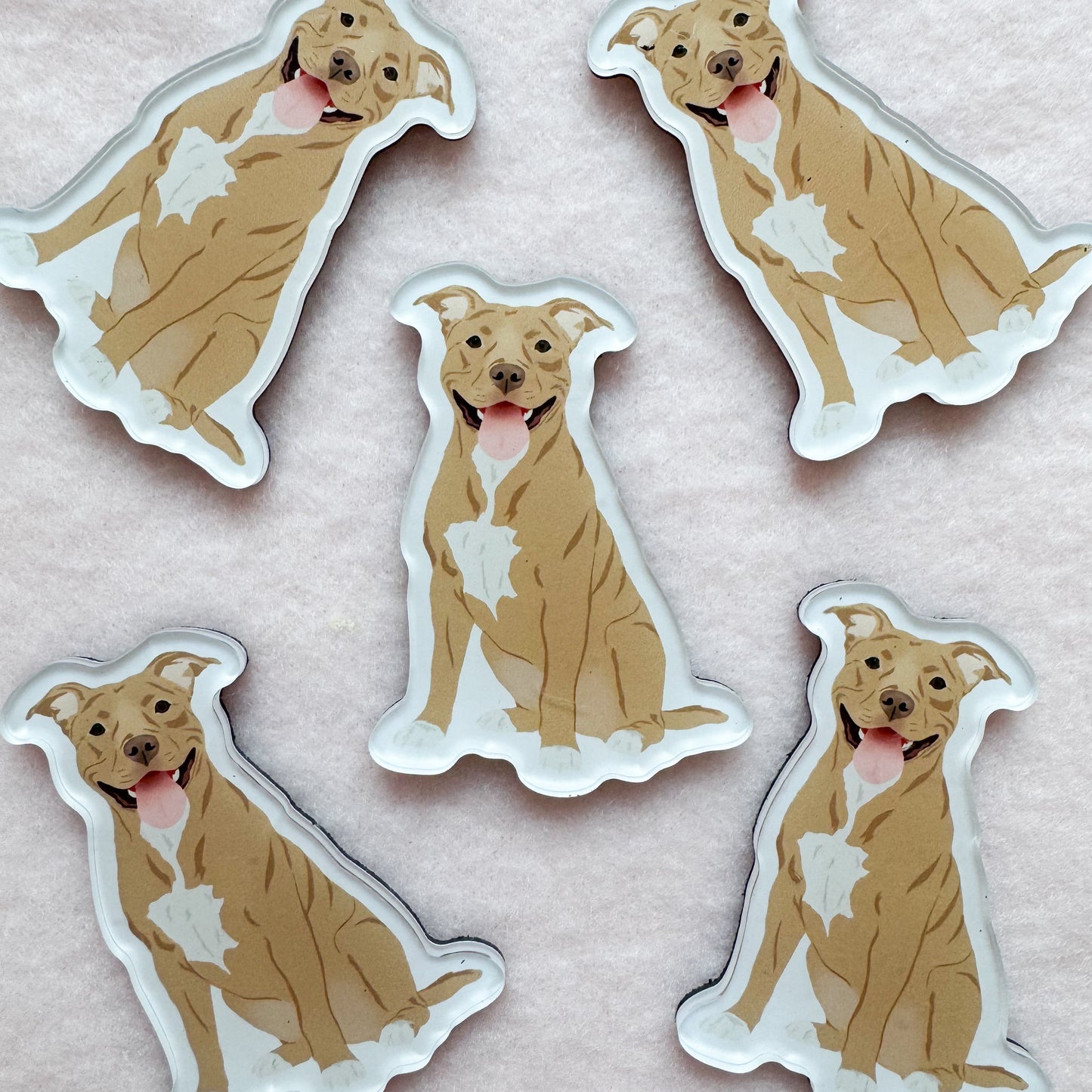 Pit Bull (brown/red) Magnet