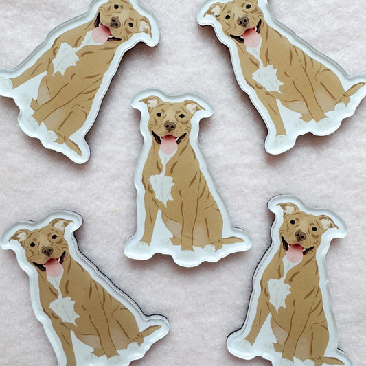 Pit Bull (brown/red) Magnet