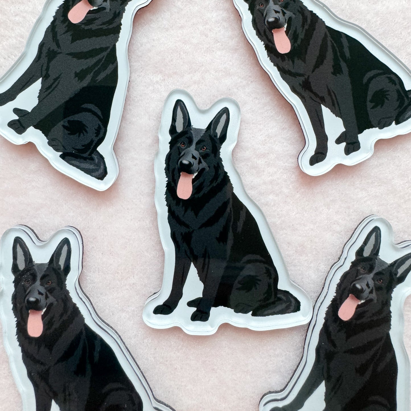 German Shepherd (black) Magnet