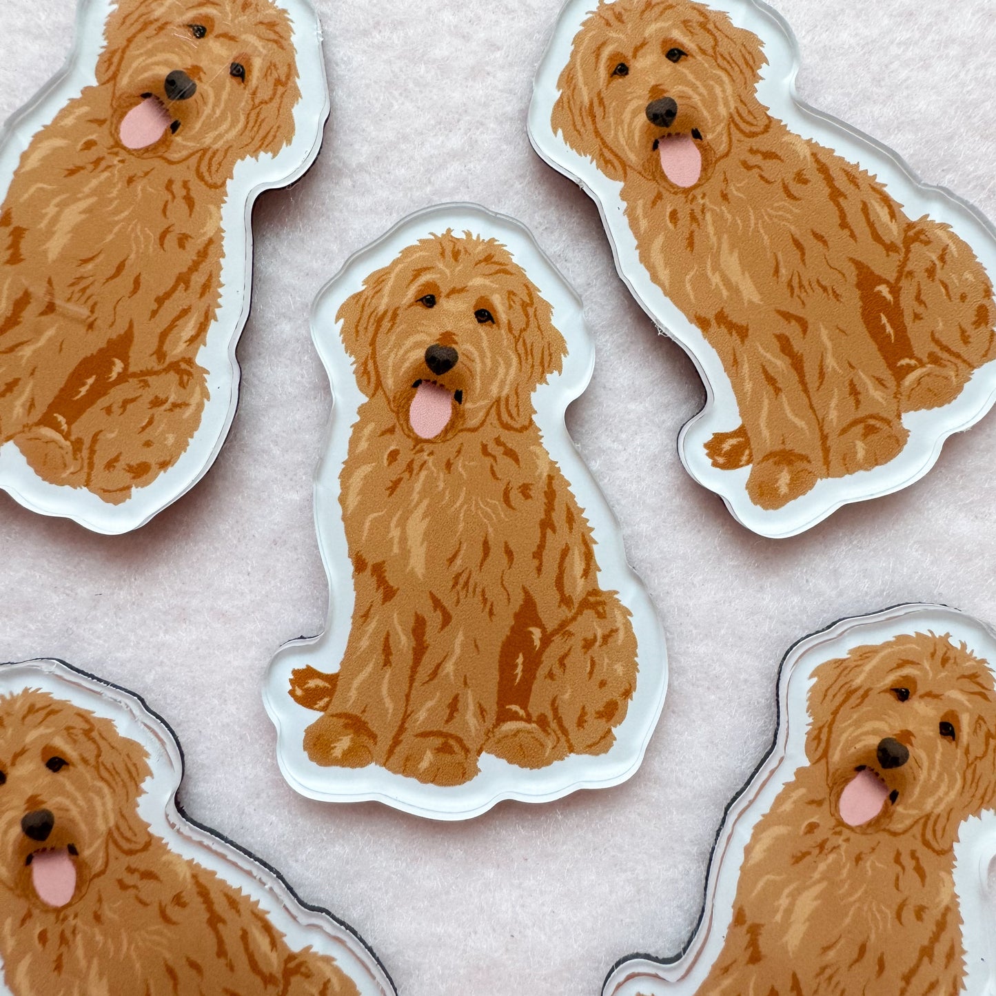 Goldendoodle, Labradoodle (red) Magnet