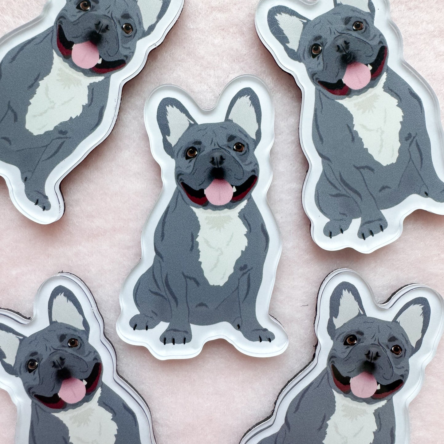 Frenchie (gray) Magnet