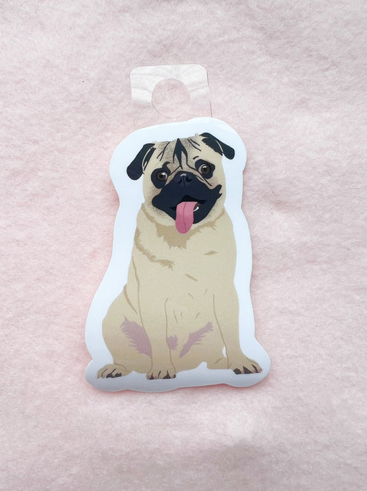 Pug (fawn) Sticker