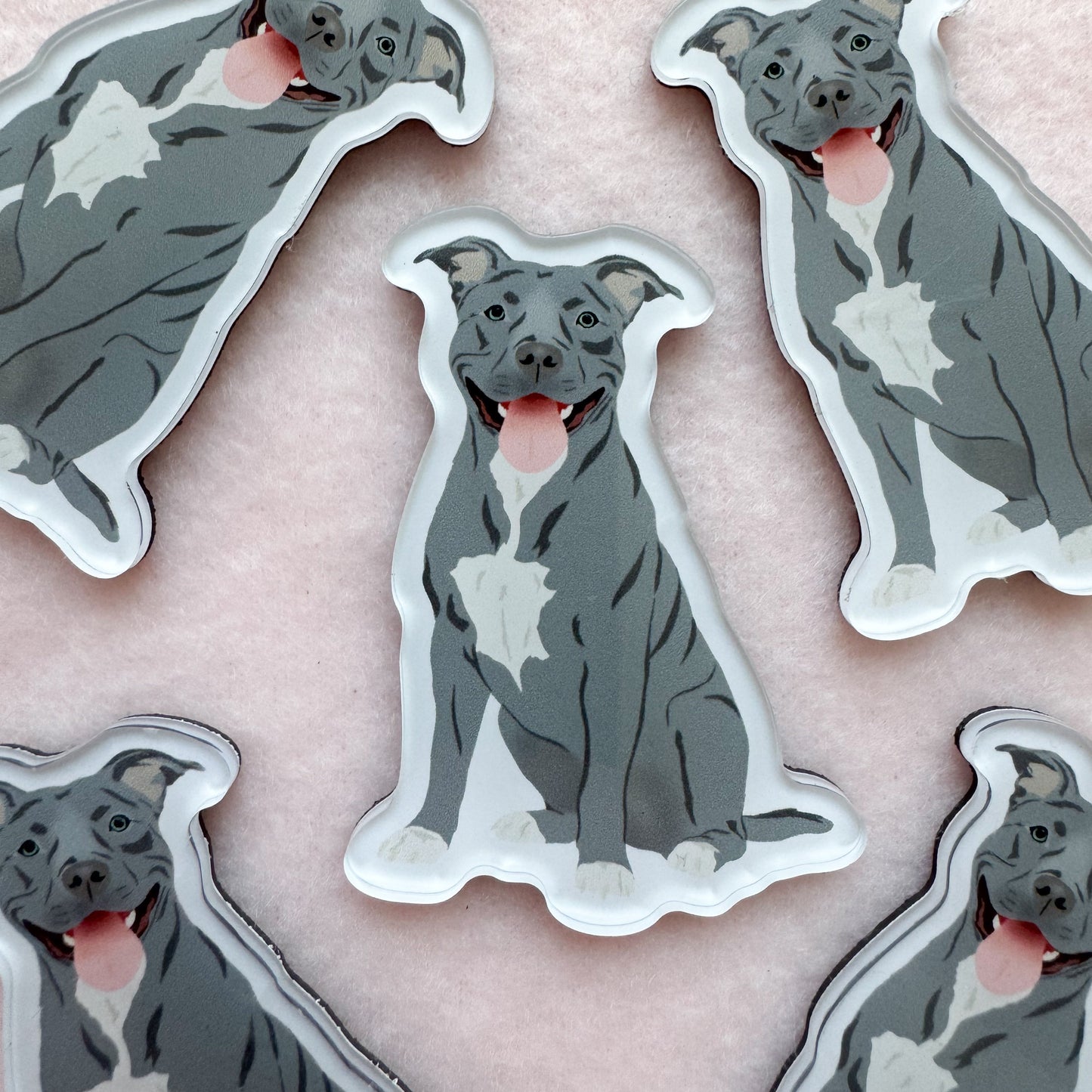 Pit Bull (gray) Magnet