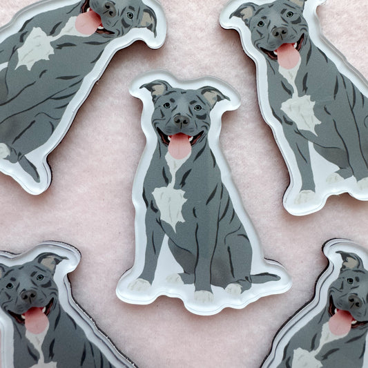 Pit Bull (gray) Magnet