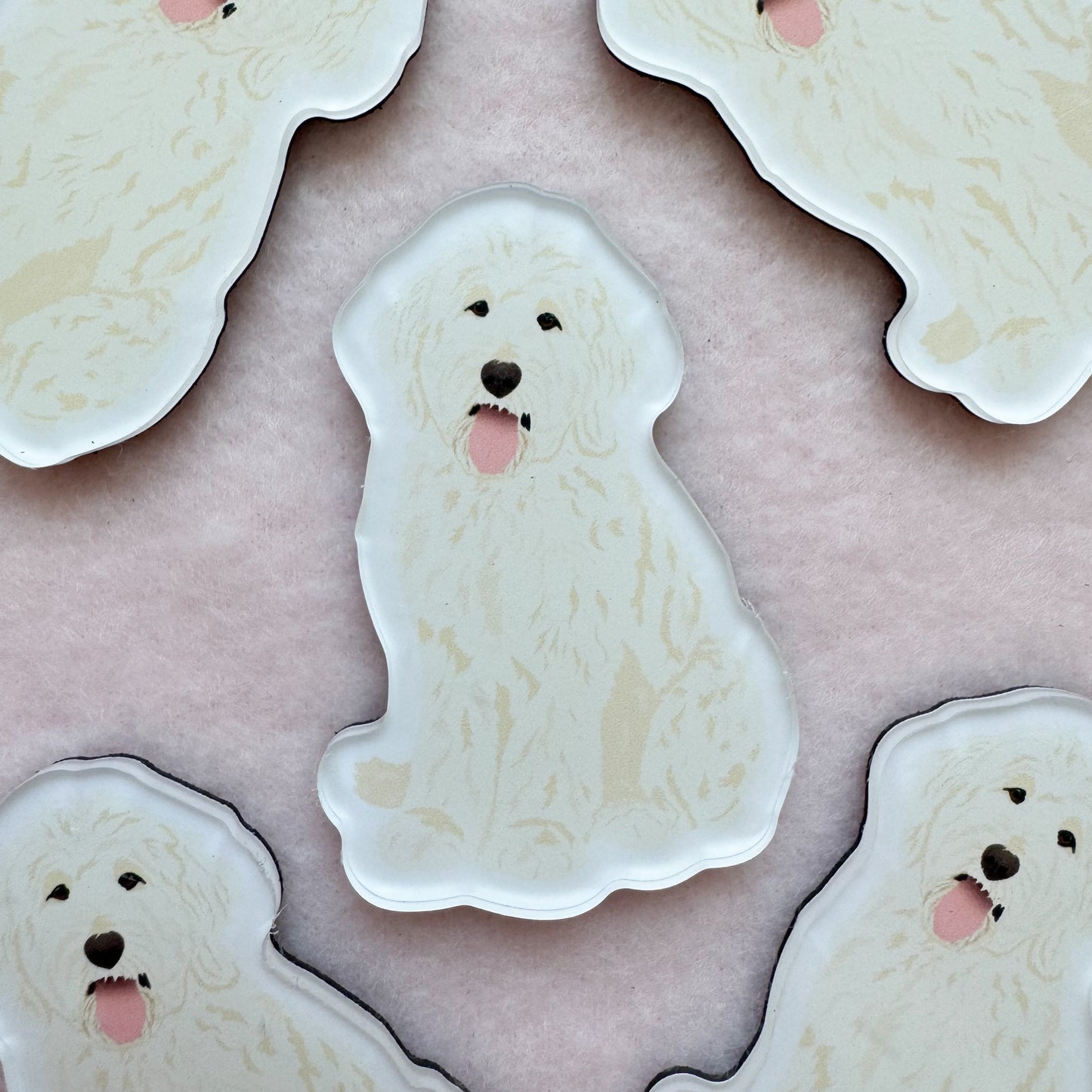 Goldendoodle, Labradoodle (white) Magnet
