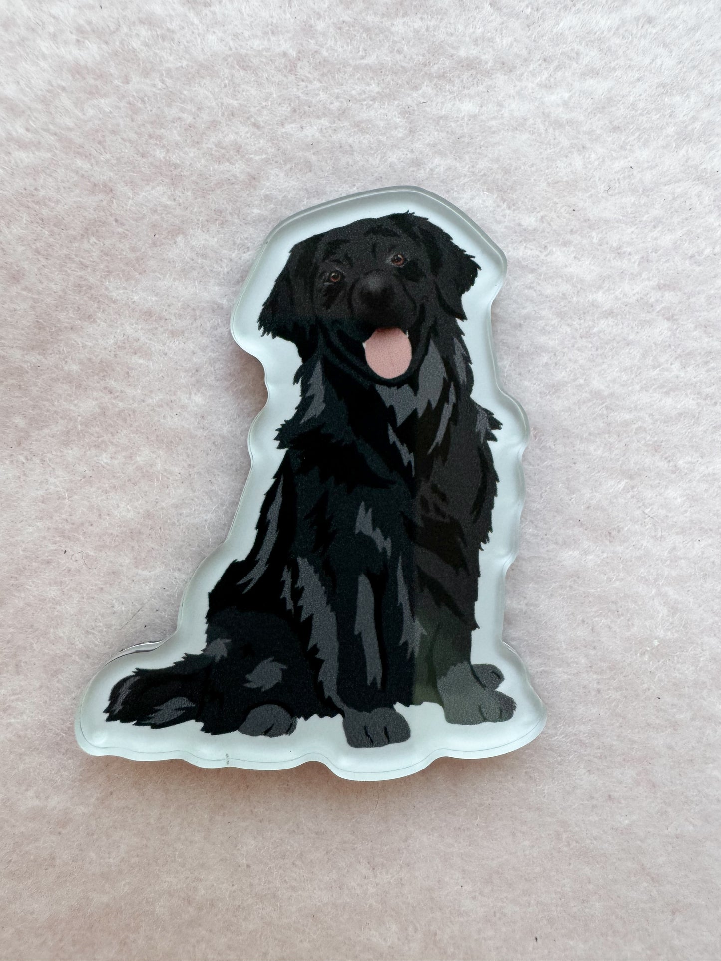 Golden Retriever (black), Flat Coated Retriever Magnet
