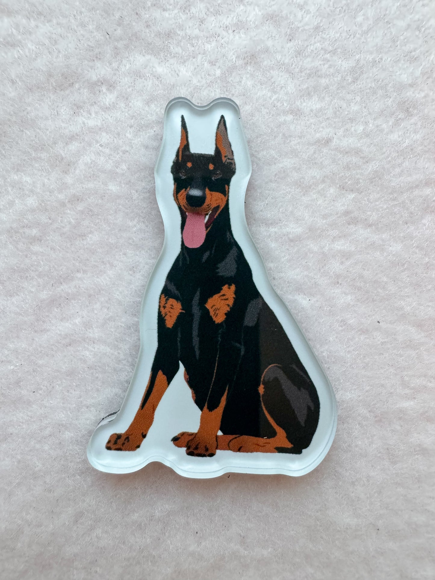 Dobermann (black & rust/cropped ears) Magnet
