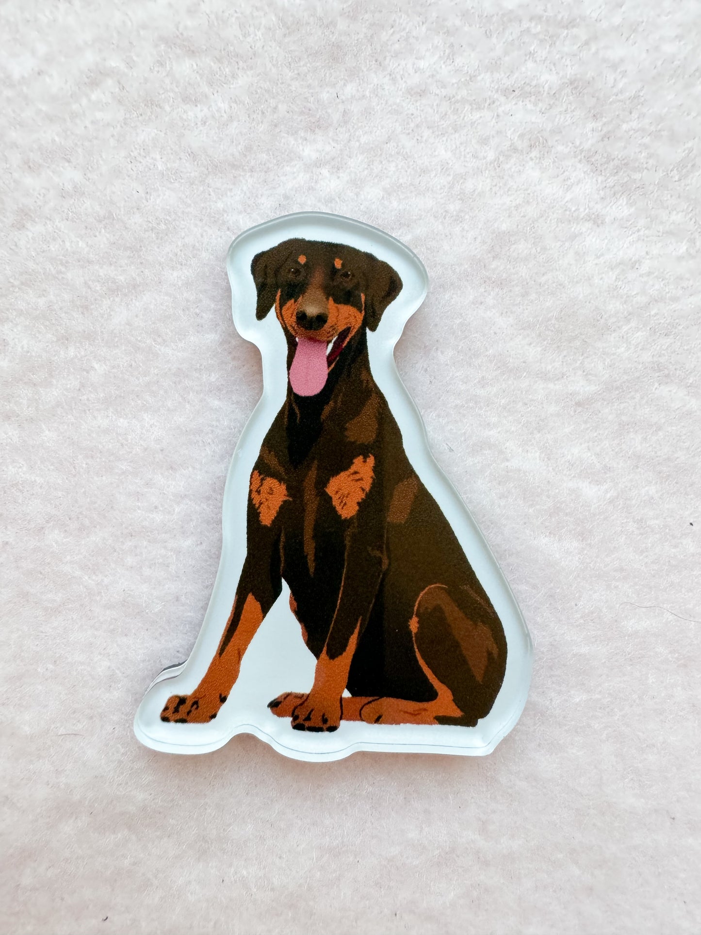Dobermann (red & rust/natural ears) Magnet