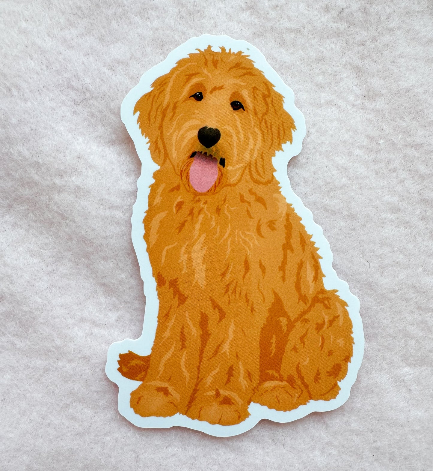 Goldendoodle, Labradoodle (blonde) Sticker