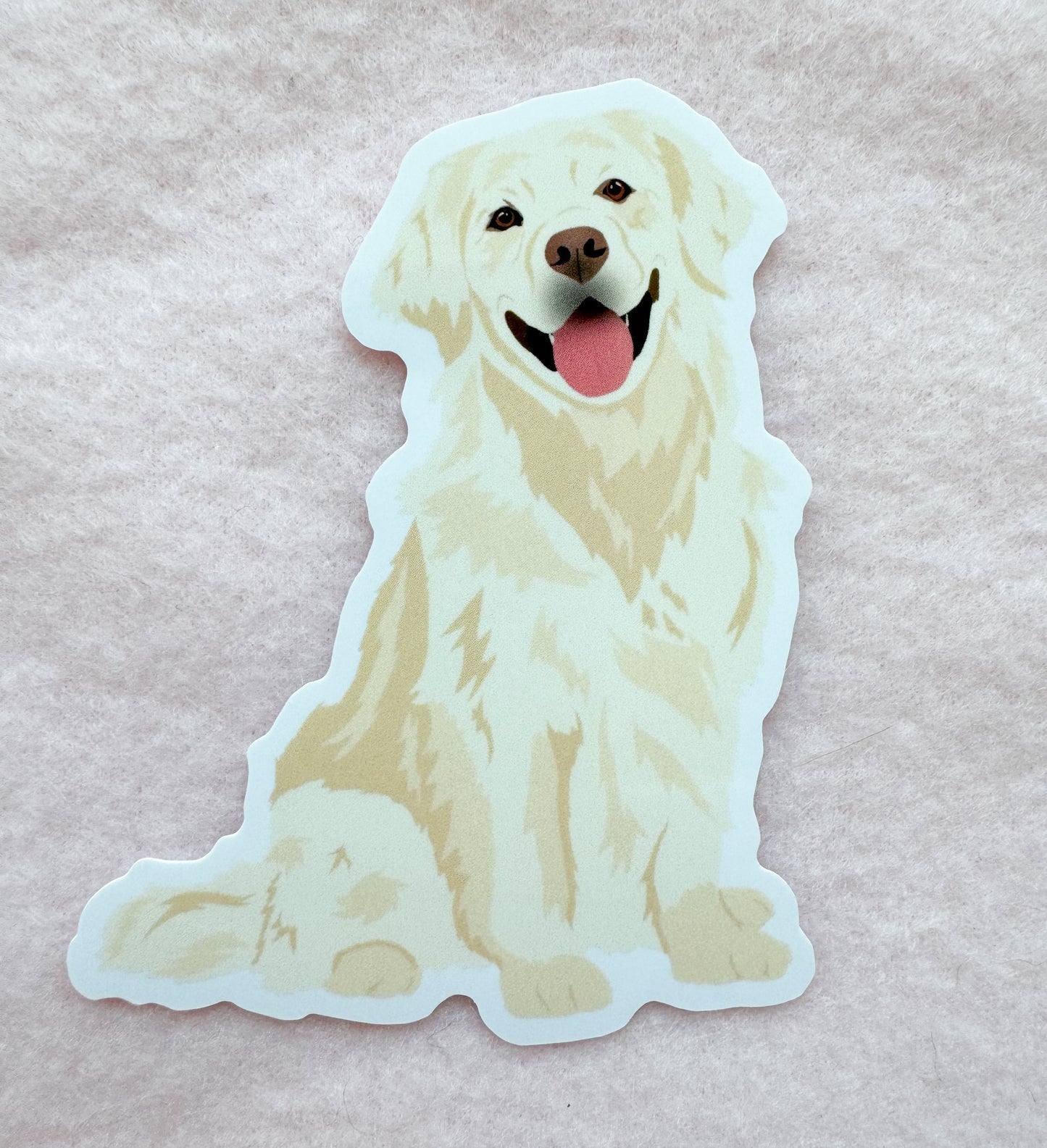 Golden Retriever (English Cream) Sticker