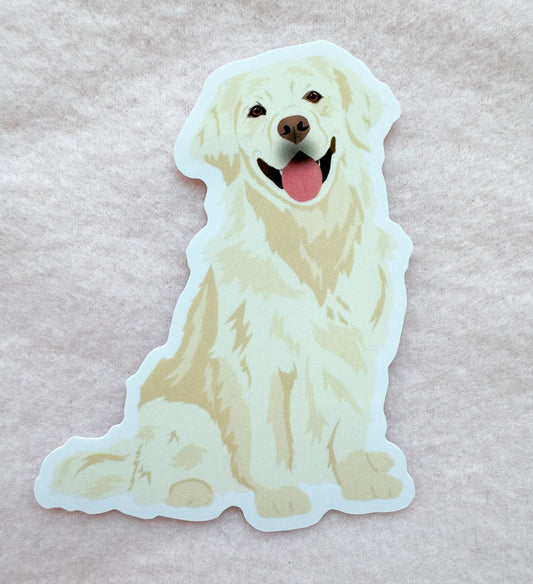 Golden Retriever (English Cream) Sticker