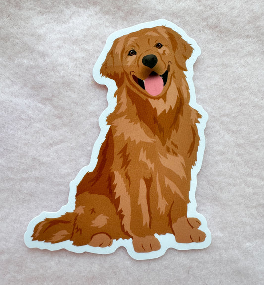 Golden Retriever (red/copper) Sticker