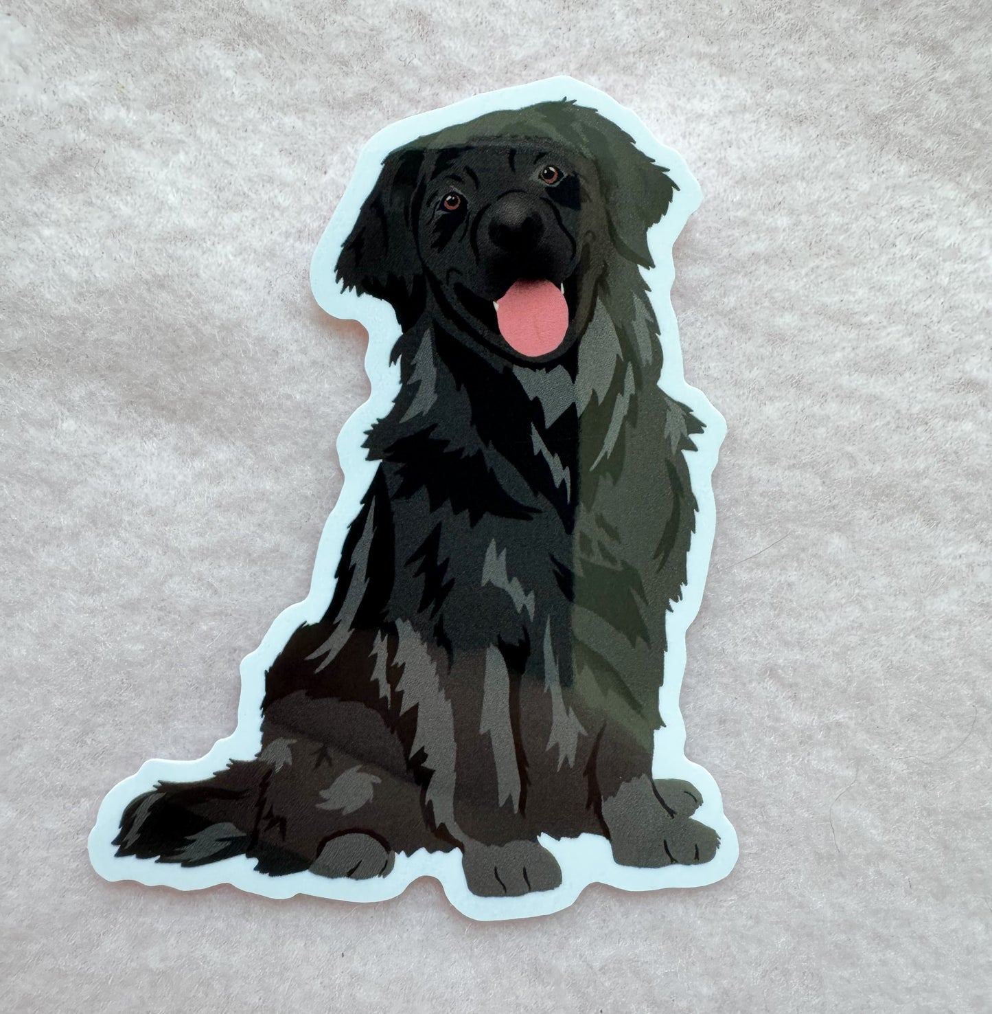 Golden Retriever (black), Flat Coated Retriever Sticker